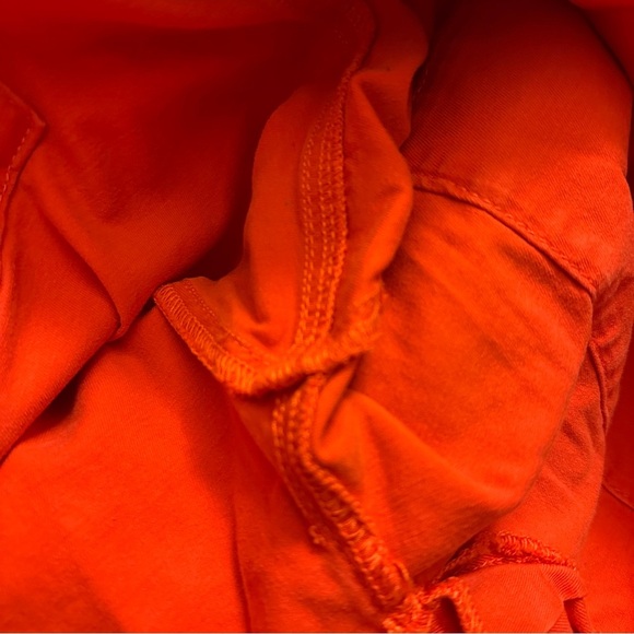 CAbi #6046 Coral Orange Utility Trouser Ankle Crop Pants Size 12 - Picture 12 of 12